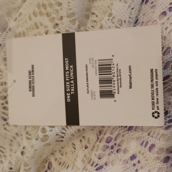 Lace Kimono wrap scarf - Picture 4 of 5